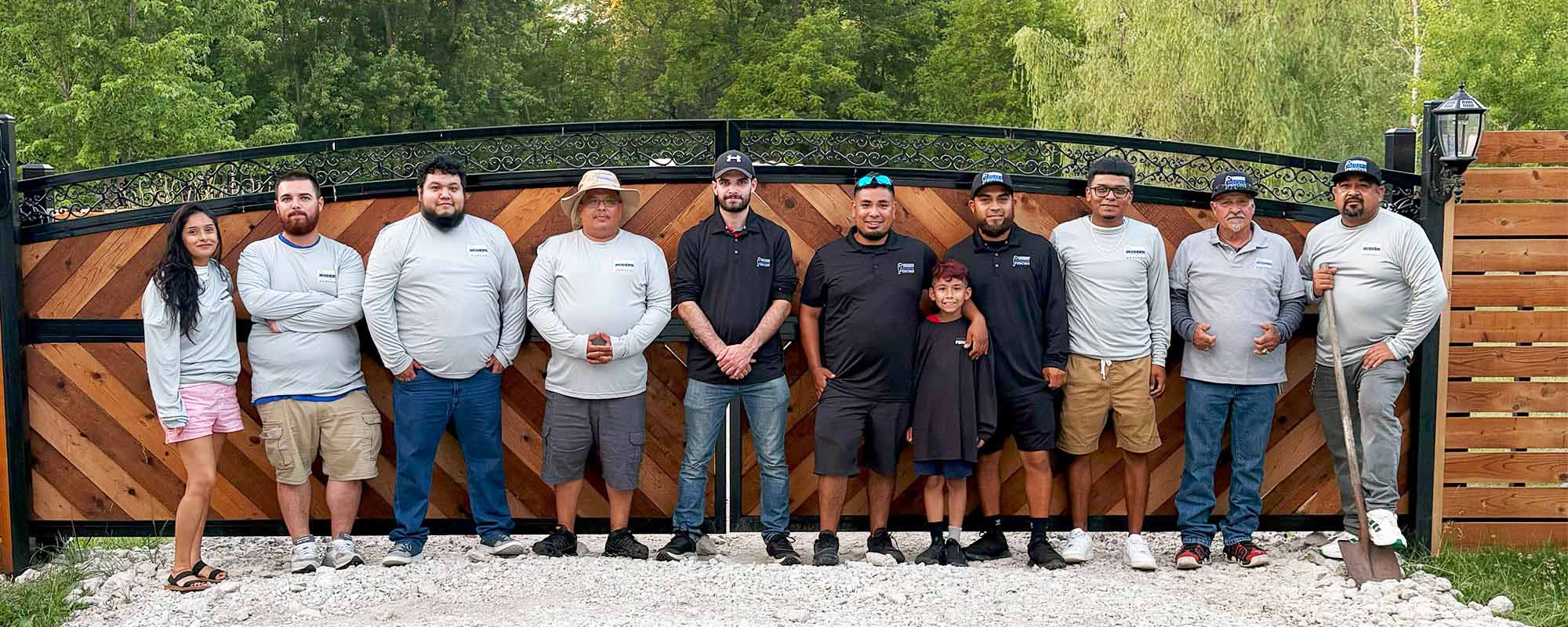 Modern Fencing Company Team Photo.