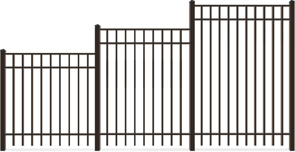 Residential Aluminum fence height options St. John Indiana