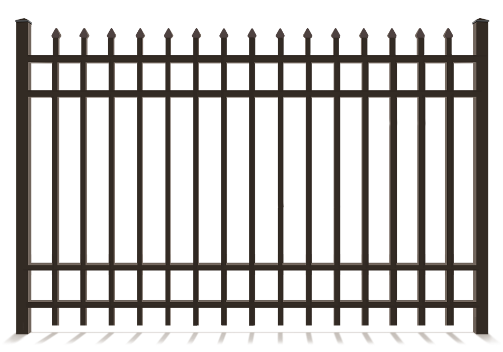 4 rail aluminum decorative fence in St. John Indiana