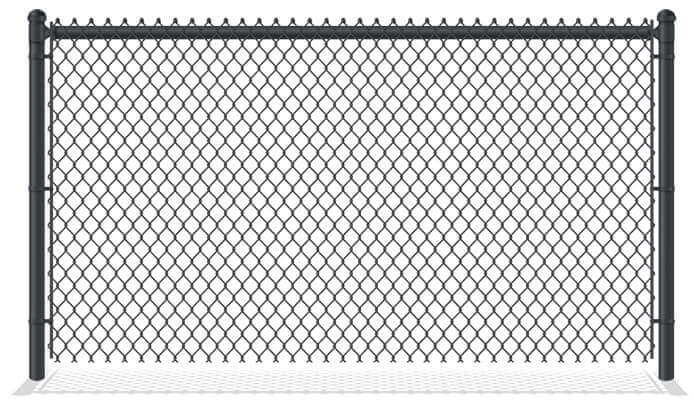Black PVC-Coated Chain Link Fence in St. John Indiana