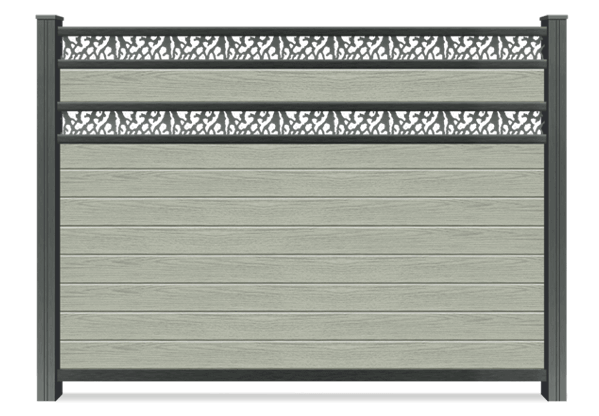 Decorative Accent composite fence in St. John Indiana
