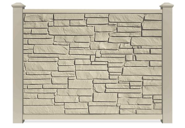 Gray SimTek composite fence in St. John Indiana