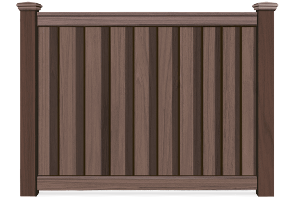 Wood Grain composite fence in St. John Indiana