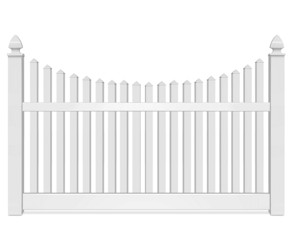 Vinyl Scalloped fence contractor in St. John Indiana