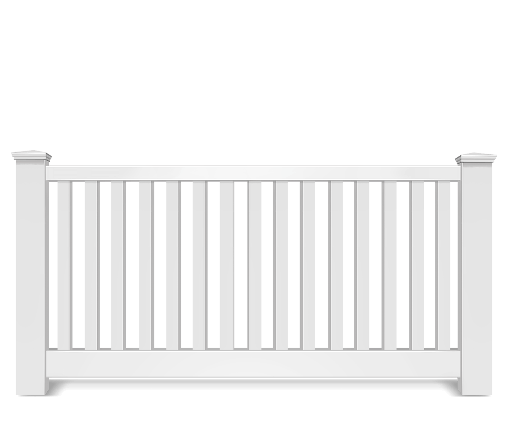 Vinyl picket fence contractor in St. John Indiana