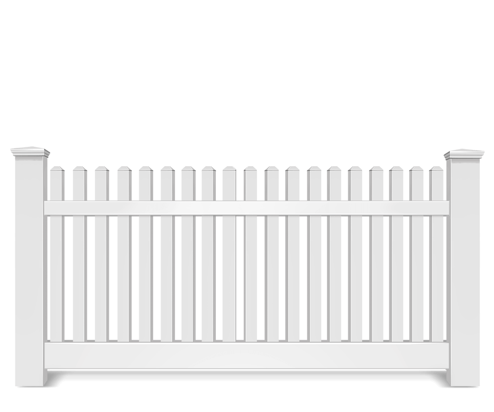 Vinyl picket fence contractor in St. John Indiana