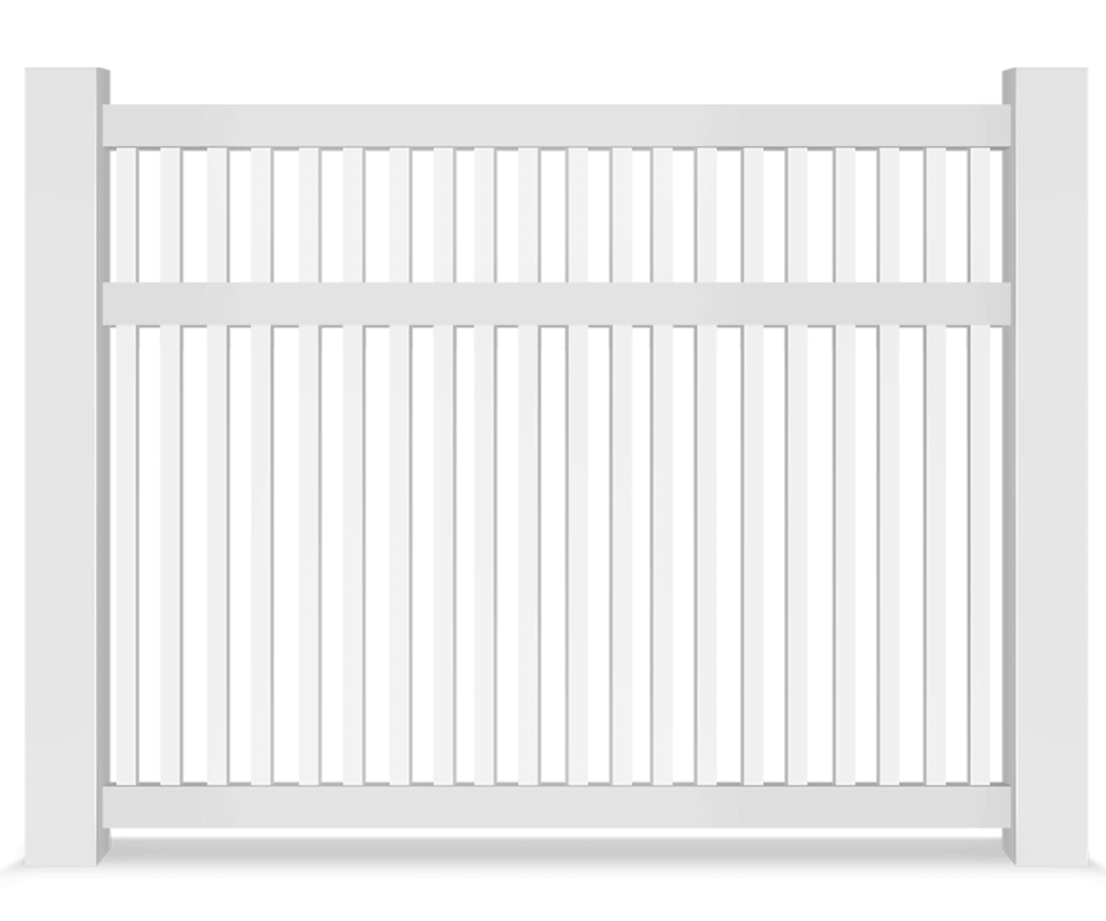 Vinyl semi-privacy fence contractor in St. John Indiana