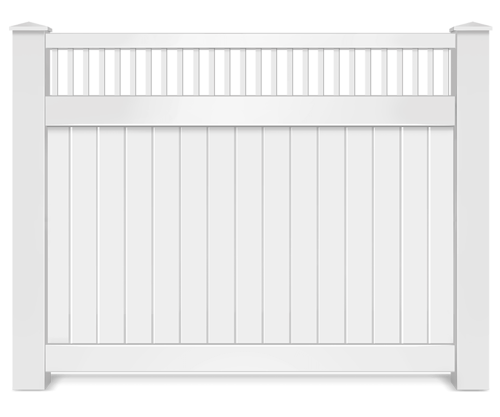 Vinyl decorative fence contractor in St. John Indiana