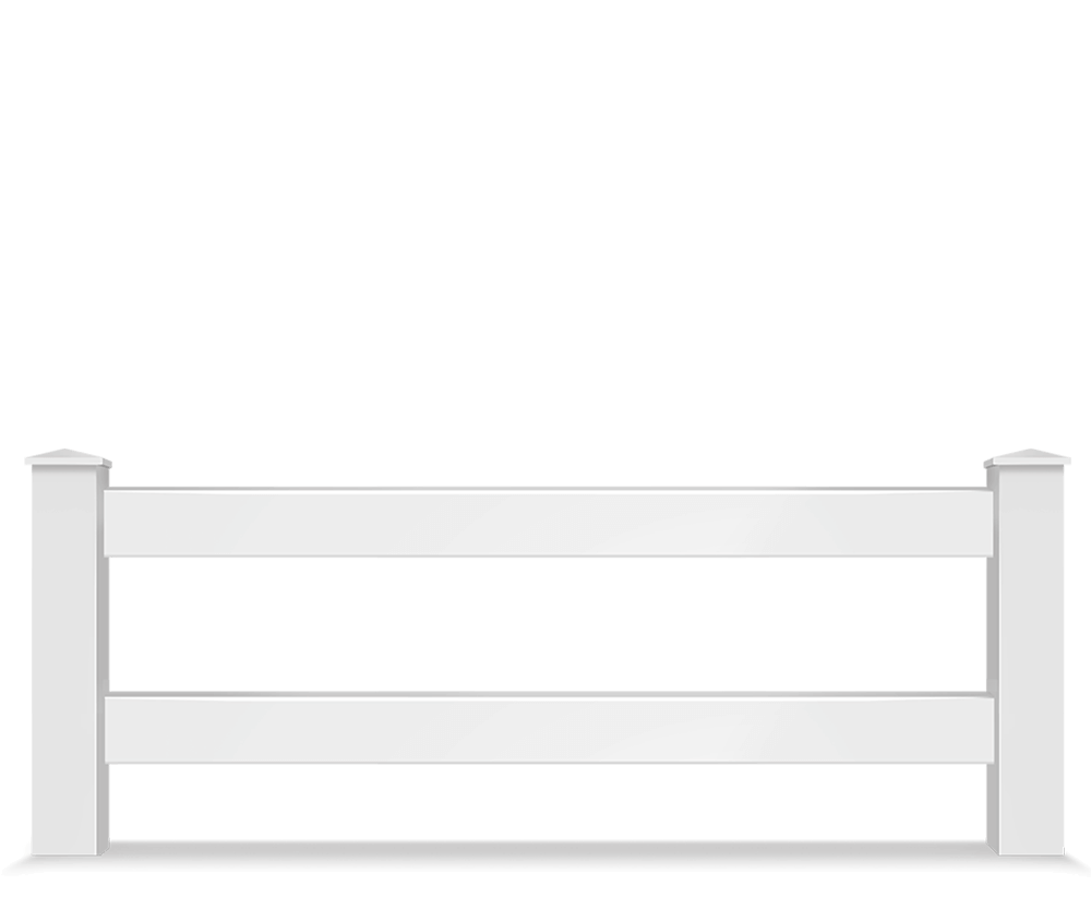 Vinyl split rail farm fence contractor in St. John Indiana