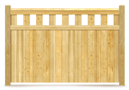 Alternating Picket wood fence in St. John Indiana