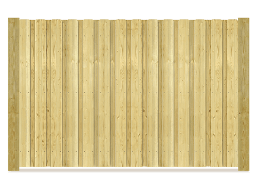 Board on Board wood fence in St. John Indiana