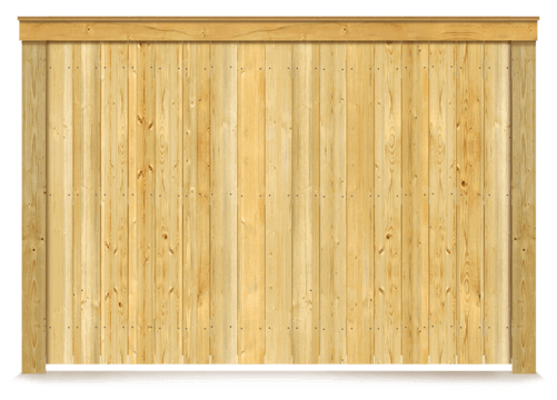 Cap & Trim wood fence in St. John Indiana
