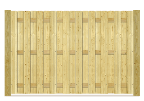 Shadowbox wood fence in St. John Indiana
