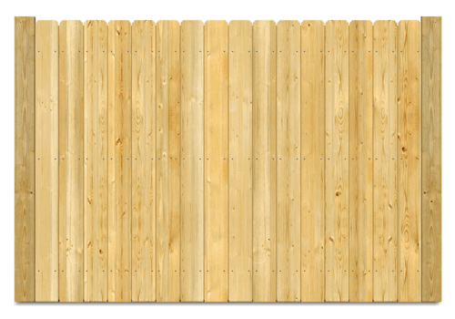 Stockade wood fence in St. John Indiana