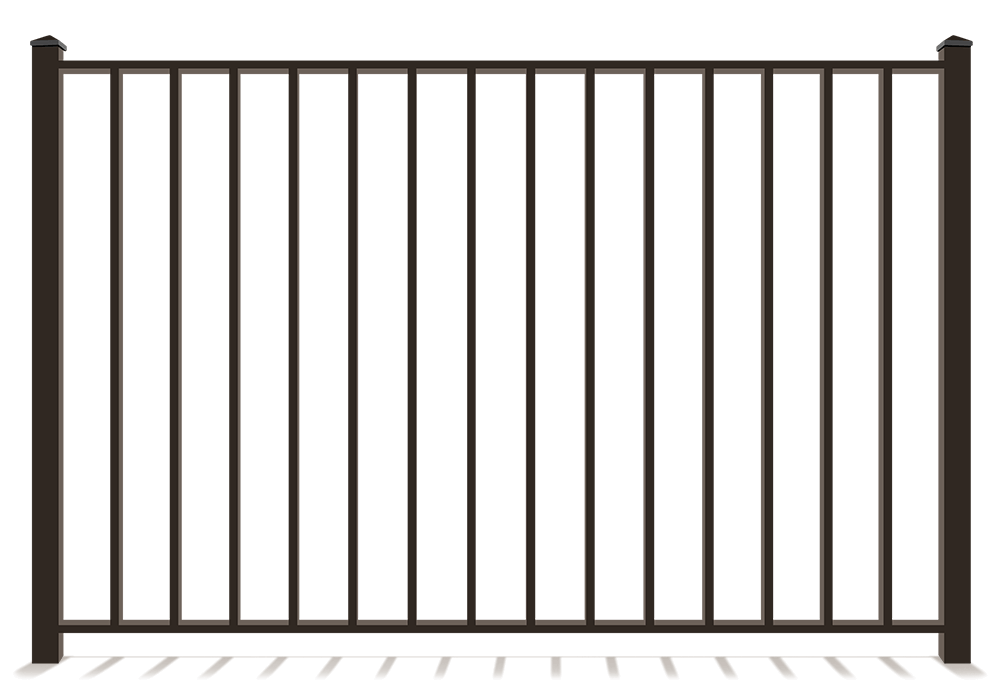 Decorative Steel 2 Rail Fence in St. John Indiana