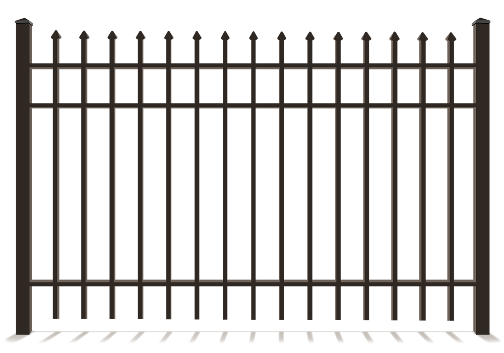 Ornate Metal Fence With Spear Tops in St. John Indiana