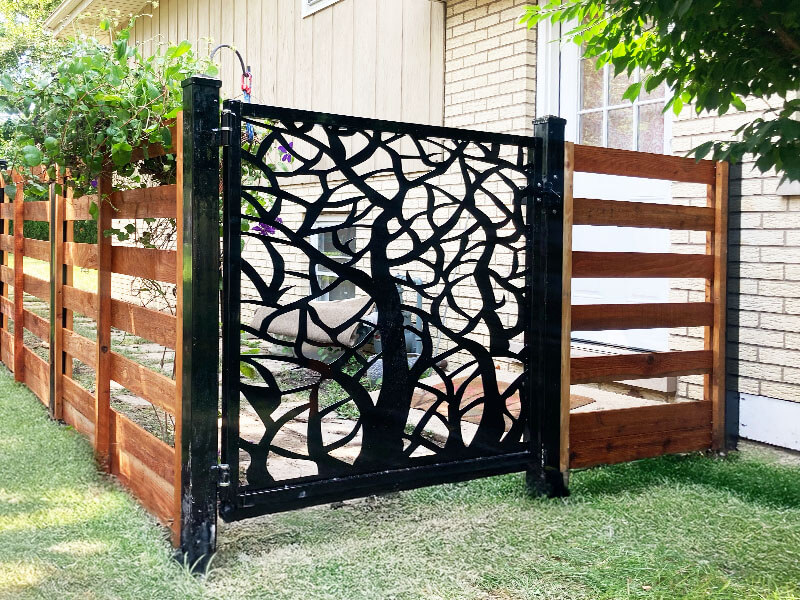 Custom Gate installation in the St. John Indiana area.