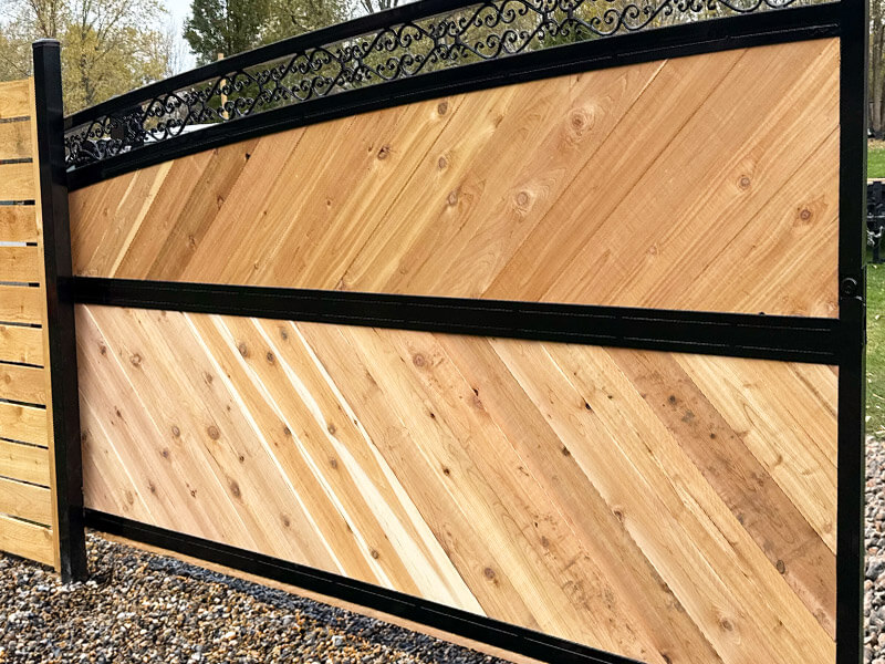 Driveway gate in the St. John Indiana area.
